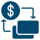 Money icon representing currency and financial transactions, symbolizing wealth and economic value.