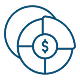 A circle featuring a prominent dollar sign in the center, symbolizing finance or currency.