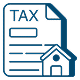Tax document icon featuring a stylized paper with a dollar sign, representing financial paperwork and tax-related information.