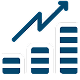 Bar chart with a line graph overlay, illustrating data trends and comparisons across different categories.