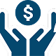 A hand holding a dollar coin next to a dollar sign, symbolizing currency and financial value.