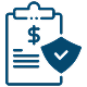 Checkbox featuring a dollar sign and a checkmark icon, indicating a financial approval or confirmation.