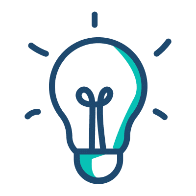A light bulb outlined in green, symbolizing energy efficiency or eco-friendliness.