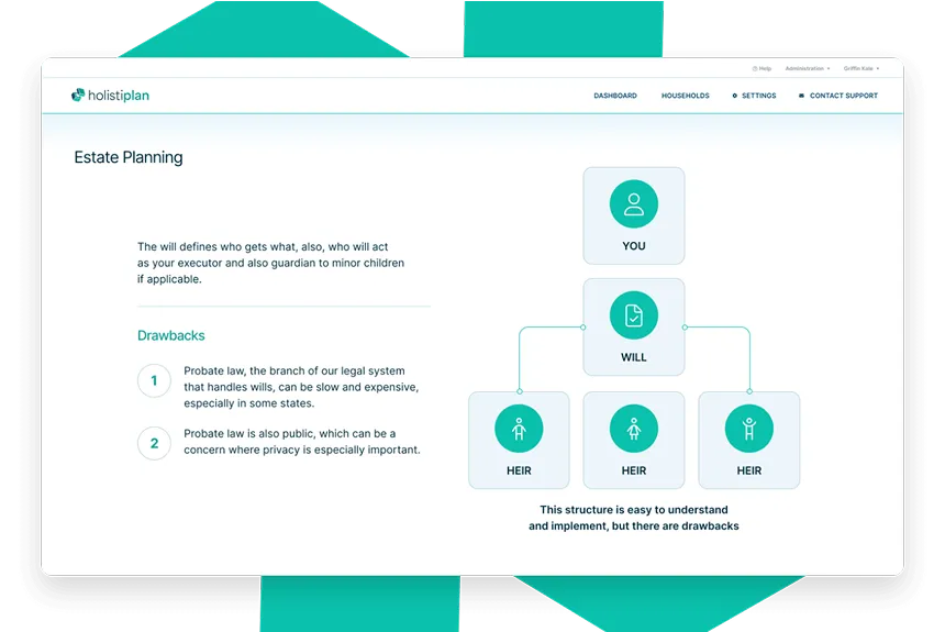 Website page featuring a green and blue color scheme, showcasing the company's branding and design elements.