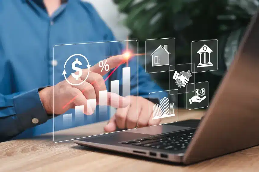 Image illustrating steps to obtain a mortgage without a credit history, featuring a checklist and relevant financial icons.
