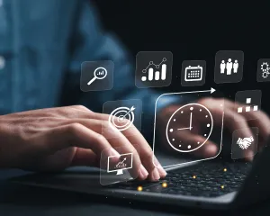 Image illustrating strategies for enhancing business efficiency through cloud computing solutions and technologies.